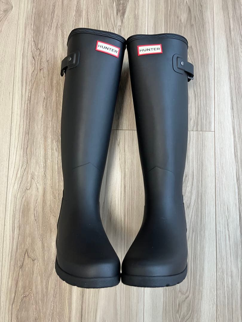 Hunter ハンター レディース ロングレインブーツ- ブラック