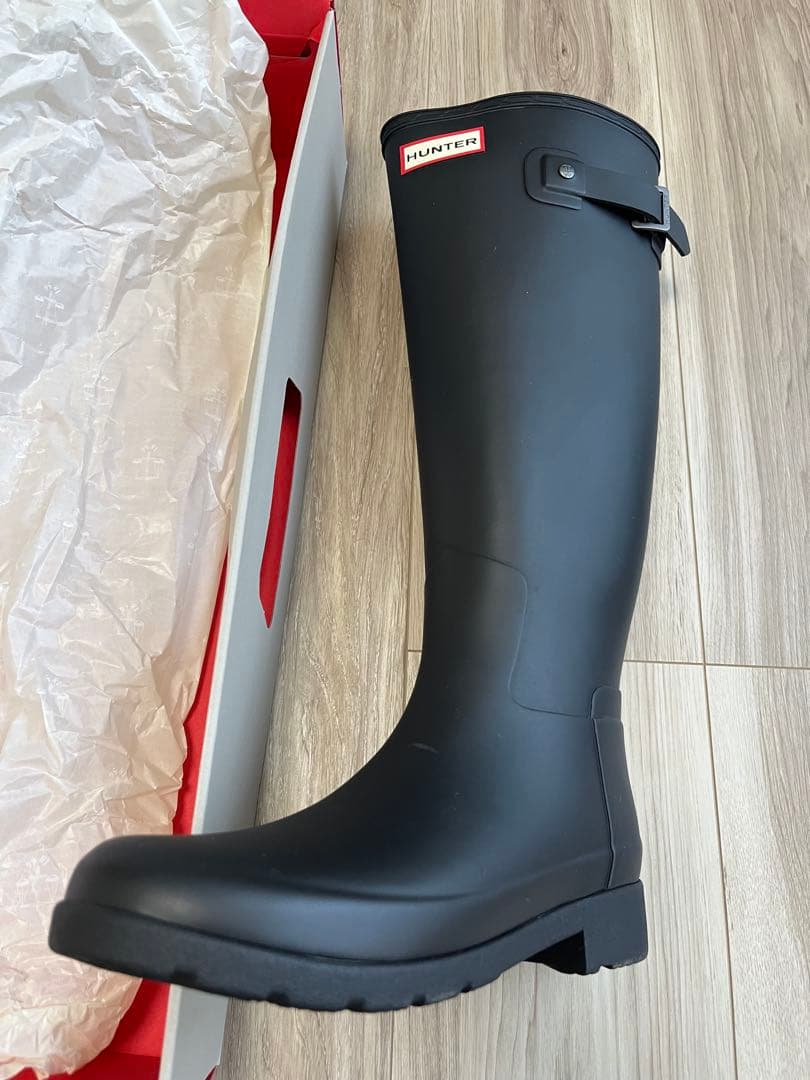 Hunter ハンター レディース ロングレインブーツ- ブラック