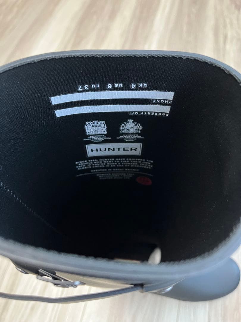 Hunter ハンター レディース ロングレインブーツ- ブラック