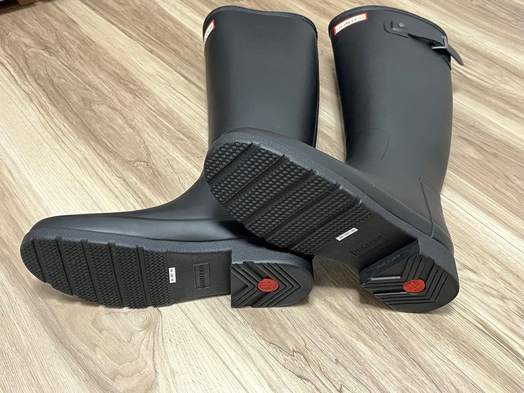 Hunter ハンター レディース ロングレインブーツ- ブラック