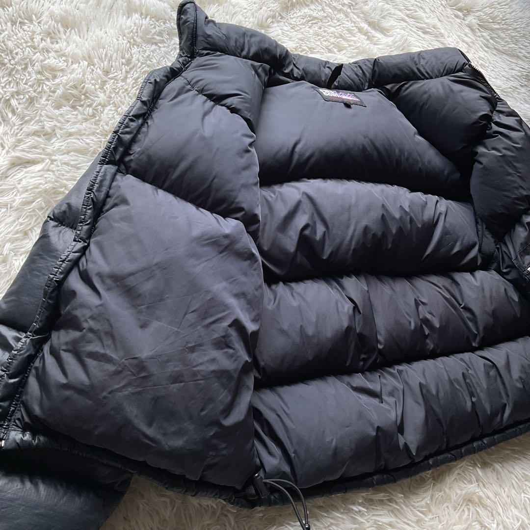 人気✨90's ファーストダウン　ダウンジャケット　M ヌプシ型　ブラック　刺繍