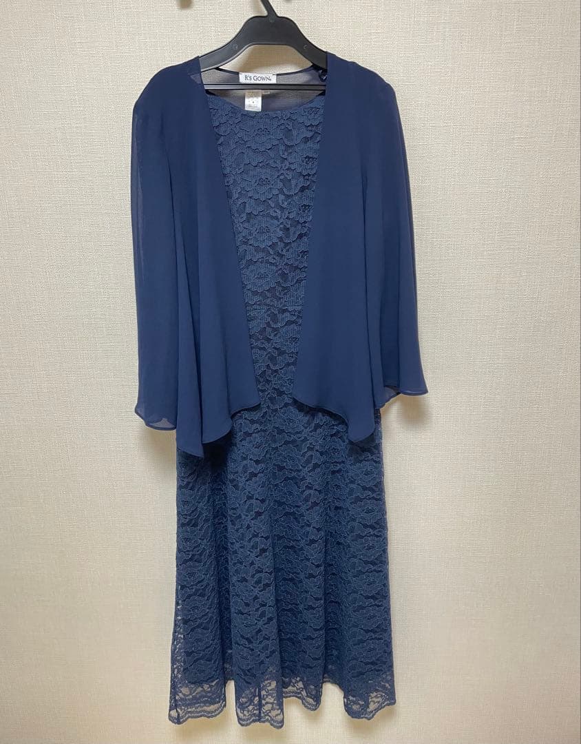 【アールズガウン】マザーズドレス Lサイズ 結婚式 ミセス用 羽織り付き