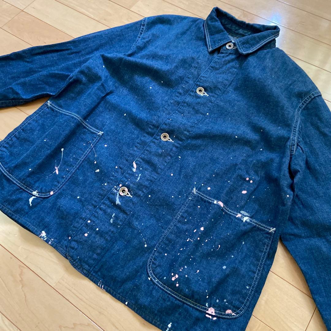 オアスロウ カバーオール ペンキ加工