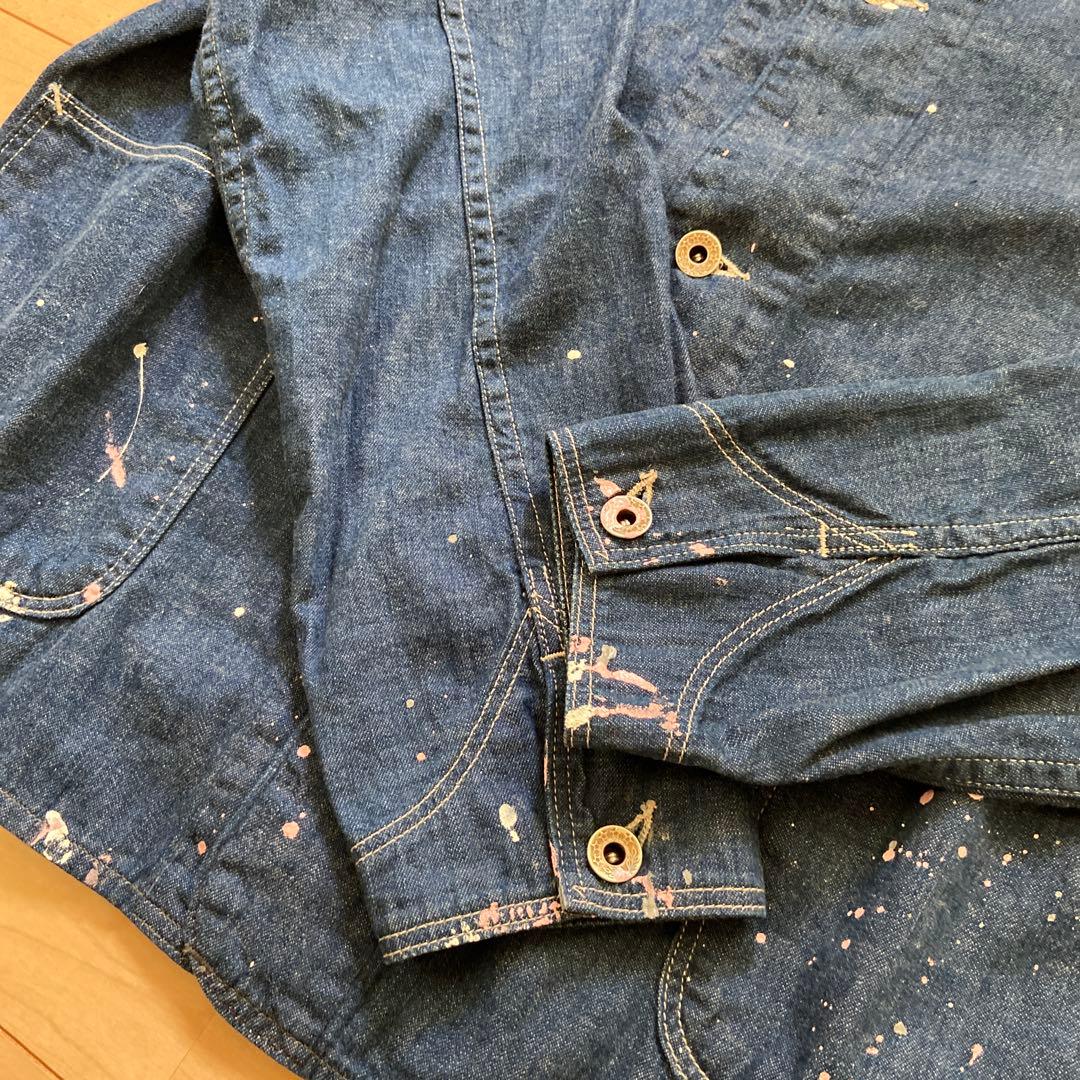 オアスロウ カバーオール ペンキ加工