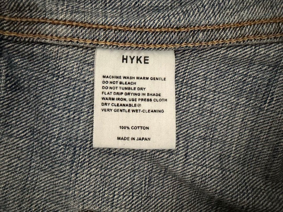 ジャケット・アウター HYKE BALLOON SLEEVE DENIM JACKE