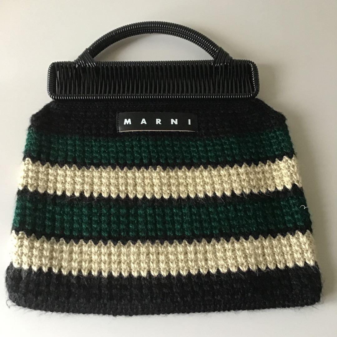 最終価格にお値下げしました！　MARNI(マルニ) クロシェニットハンドバッグ