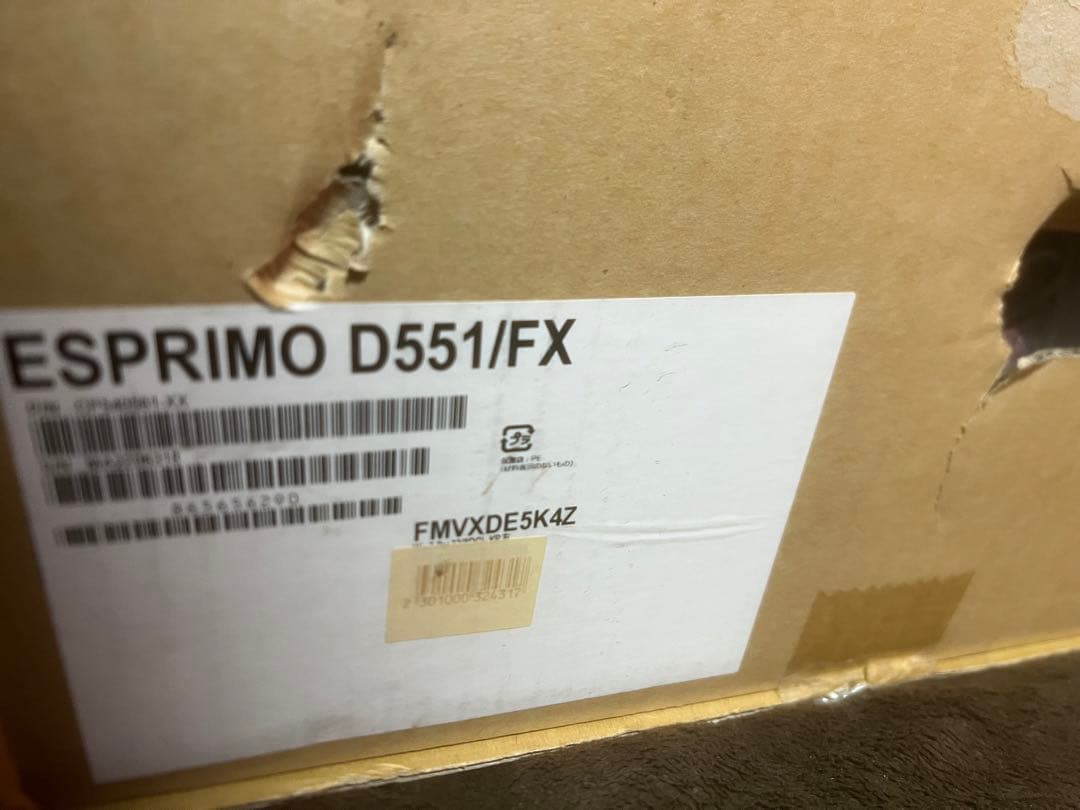 新品　FUJITSU ESPRIMO D551/FX デスクトップPC