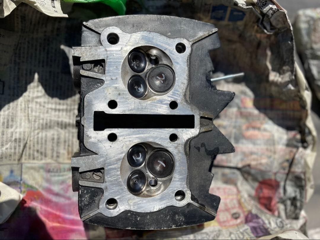 ホーク CB400N シリンダーヘッド ロッカーアーム セット オイルライン