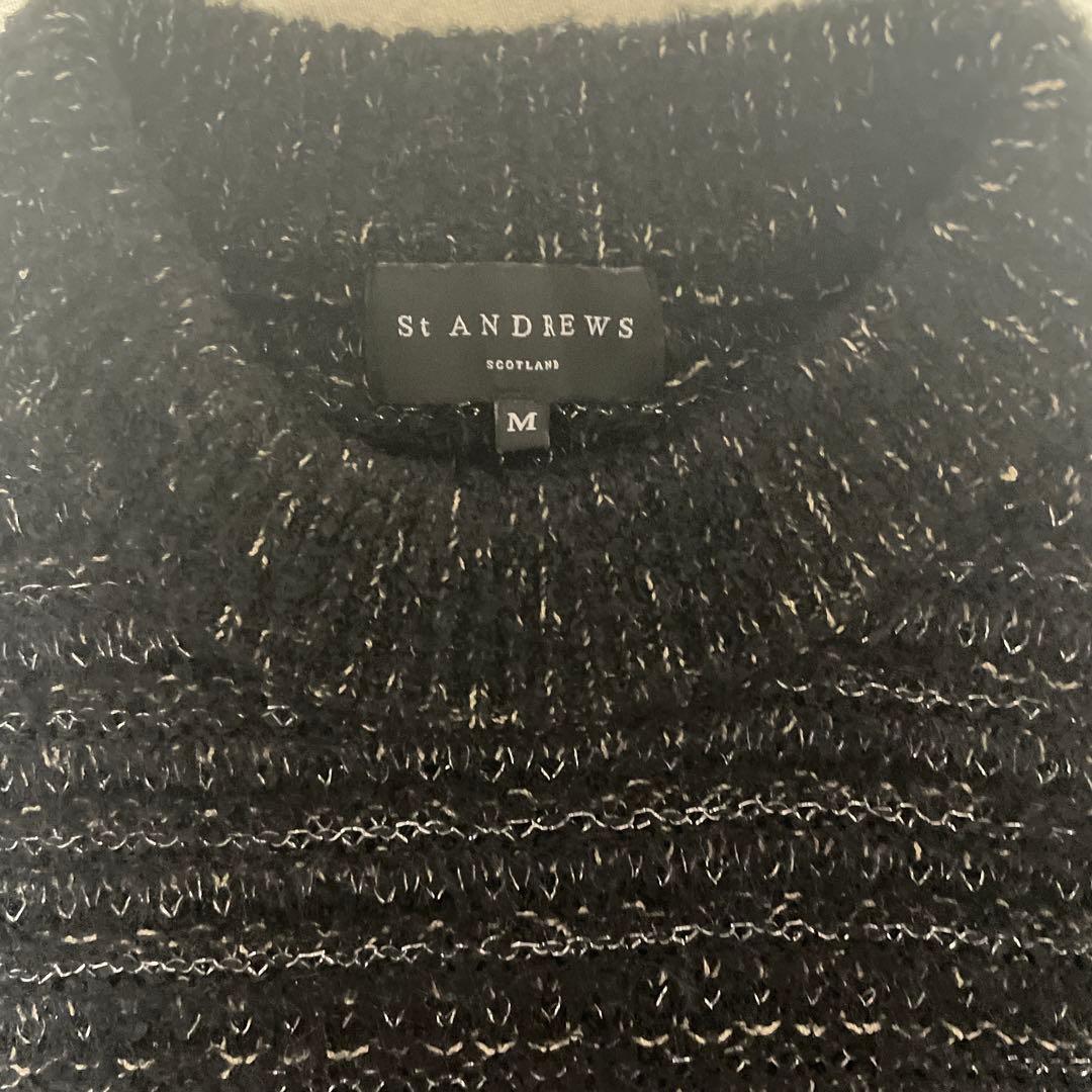美品セントアンドリュースMブラックセーター