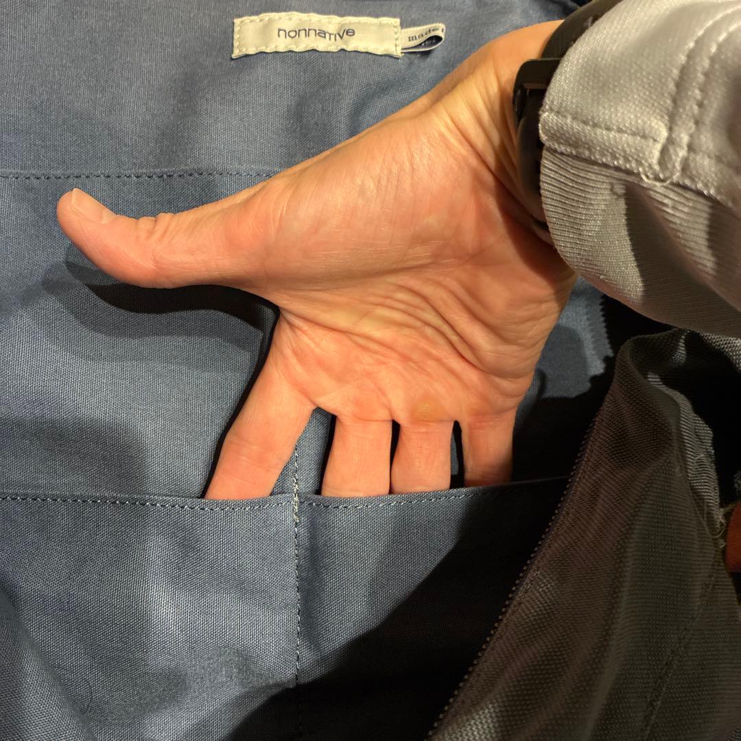 nonnative ネイビー キャンバス ショルダーバッグ