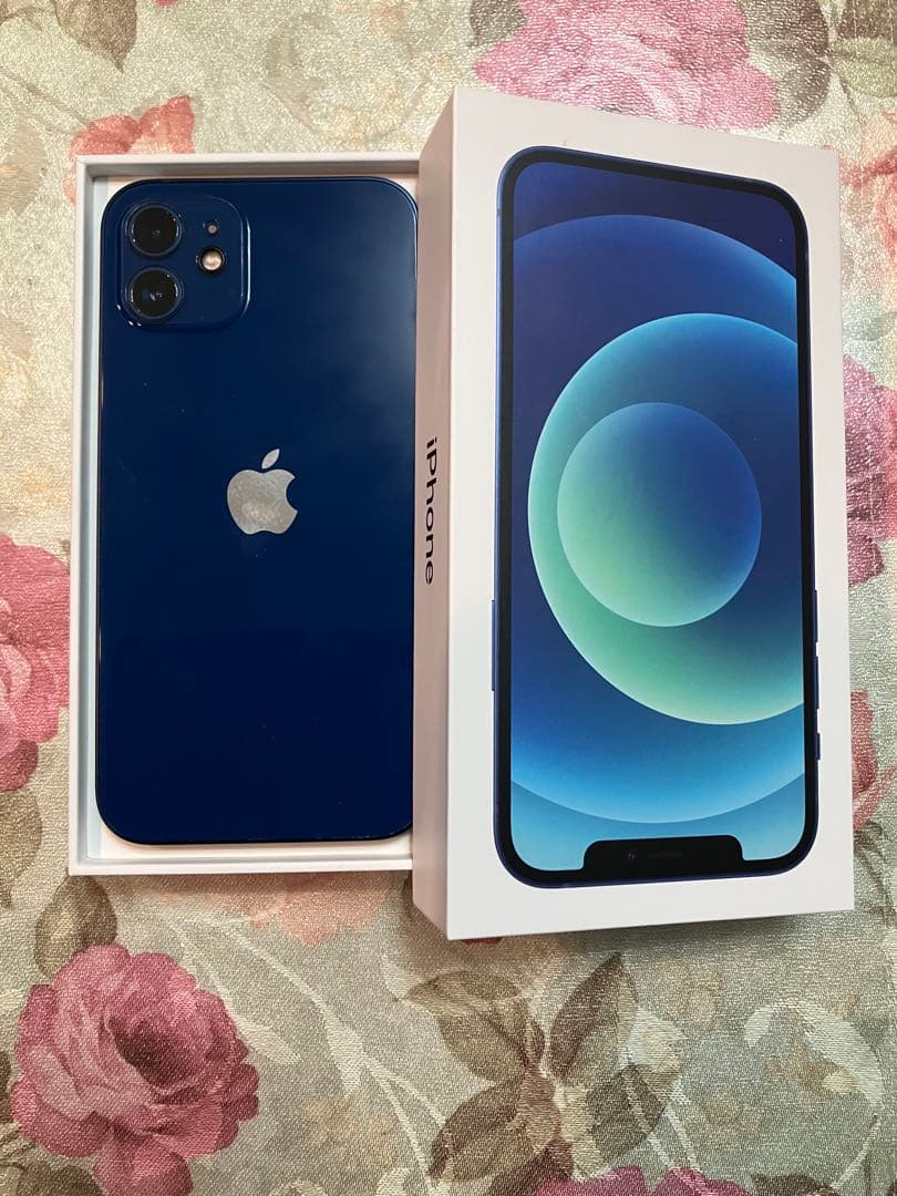 美品　iPhone12 ブルー　128GB 本体　専用ケース