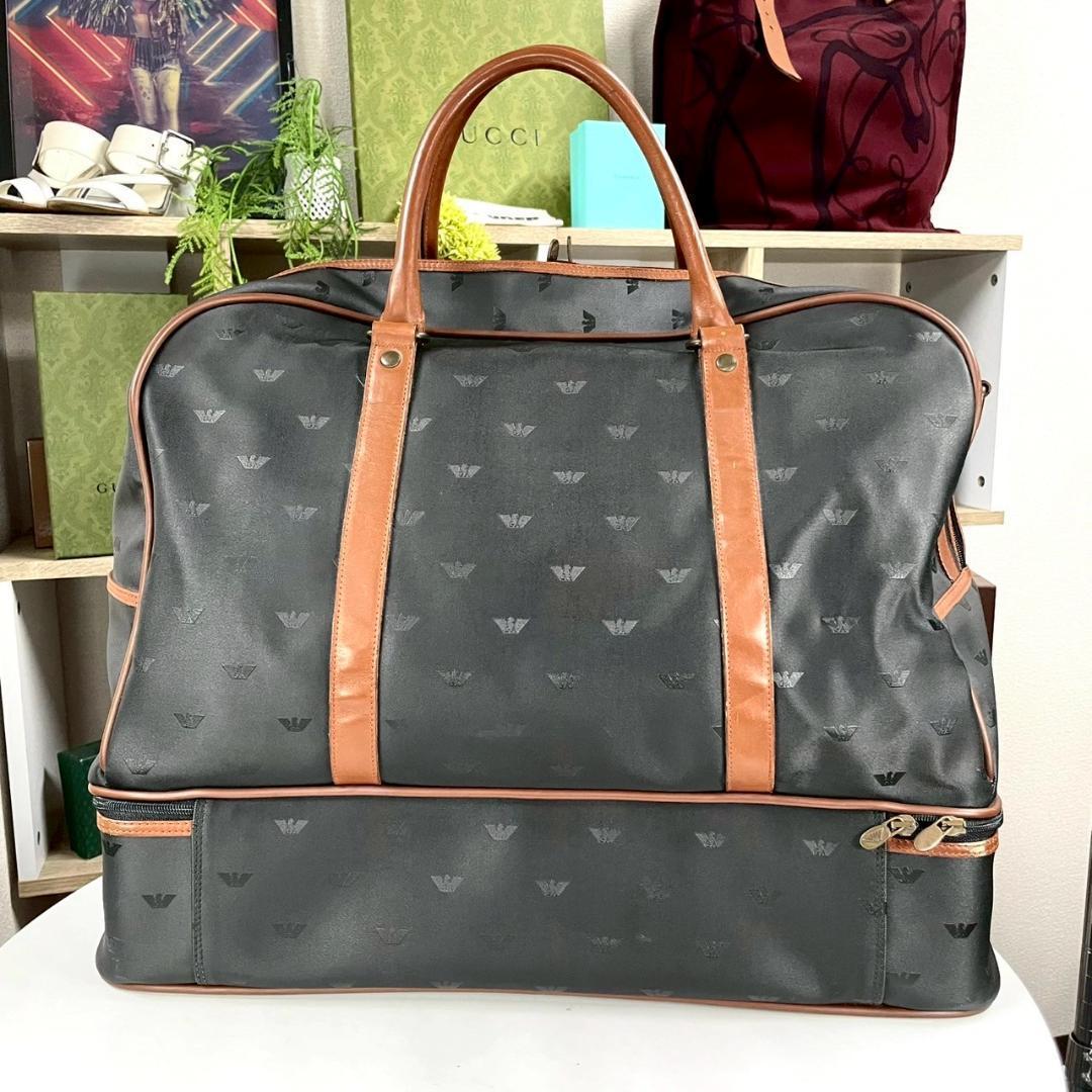 大容量 EMPORIO ARMANI 2way ボストンバック