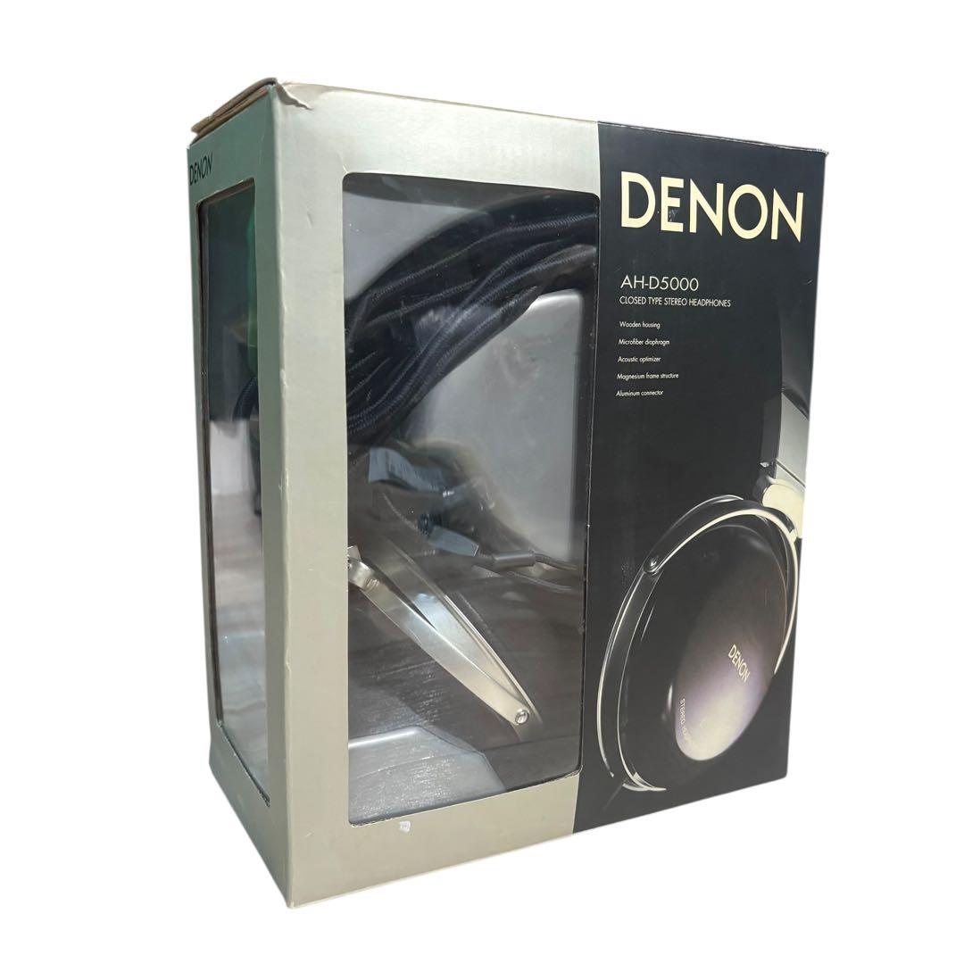廃盤　美品　DENON AH-D5000 有線ヘッドホン 木製ハウジング 名機