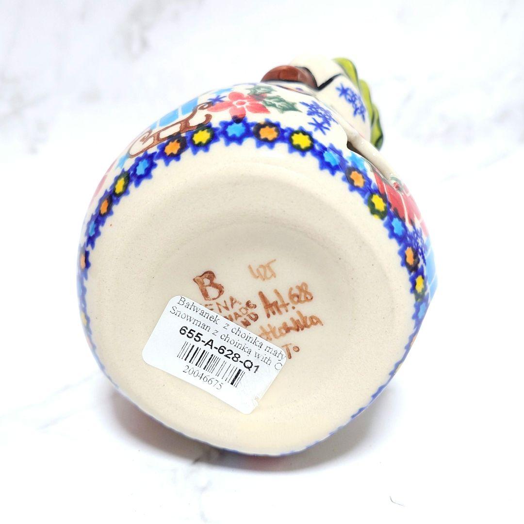 新品 ポーリッシュポタリー VENA社 持ったスノーマン 最高級デザイン