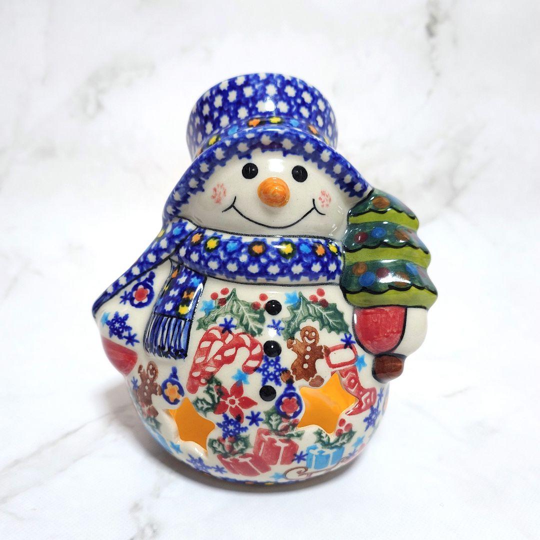 新品 ポーリッシュポタリー VENA社 持ったスノーマン 最高級デザイン