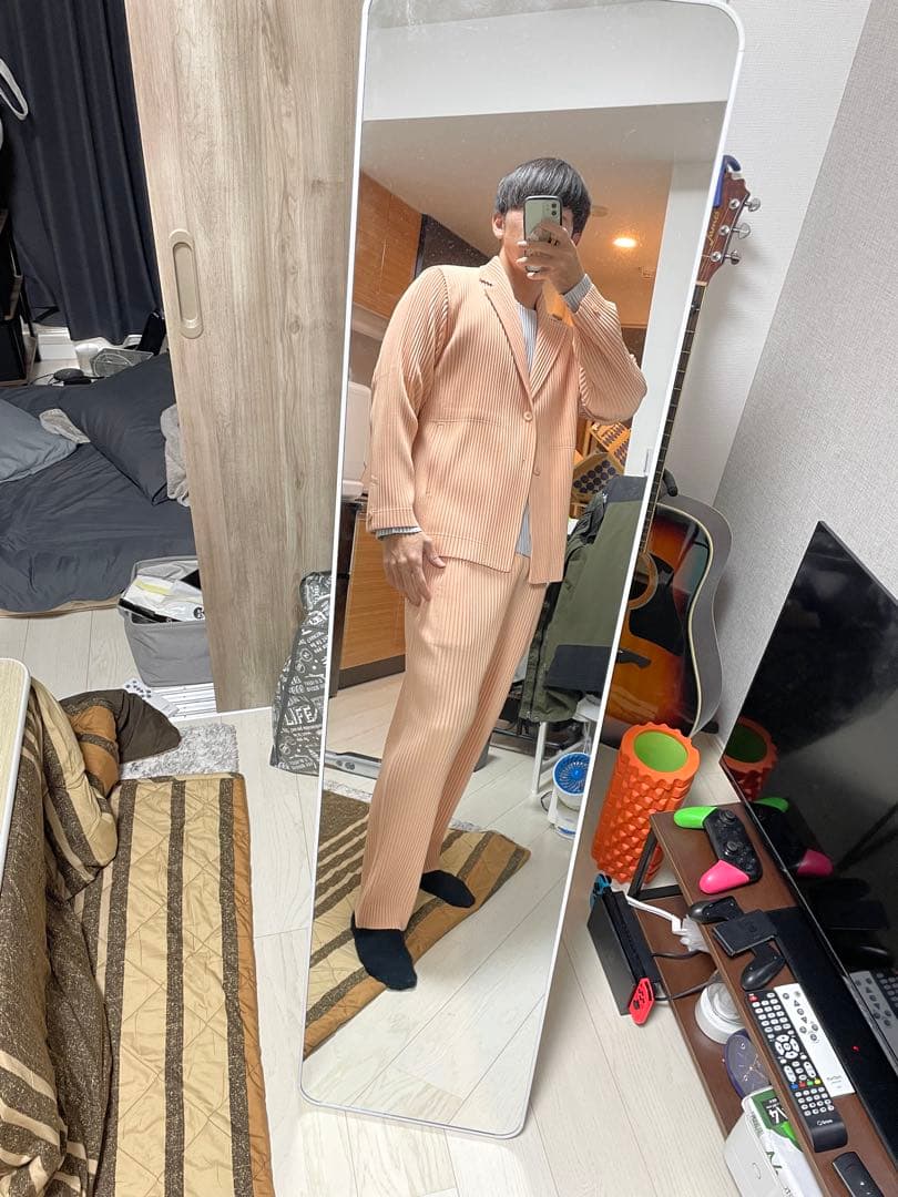 プリーツパンツ　サイズ2 オムプリッセイッセイミヤケ　セットアップ可