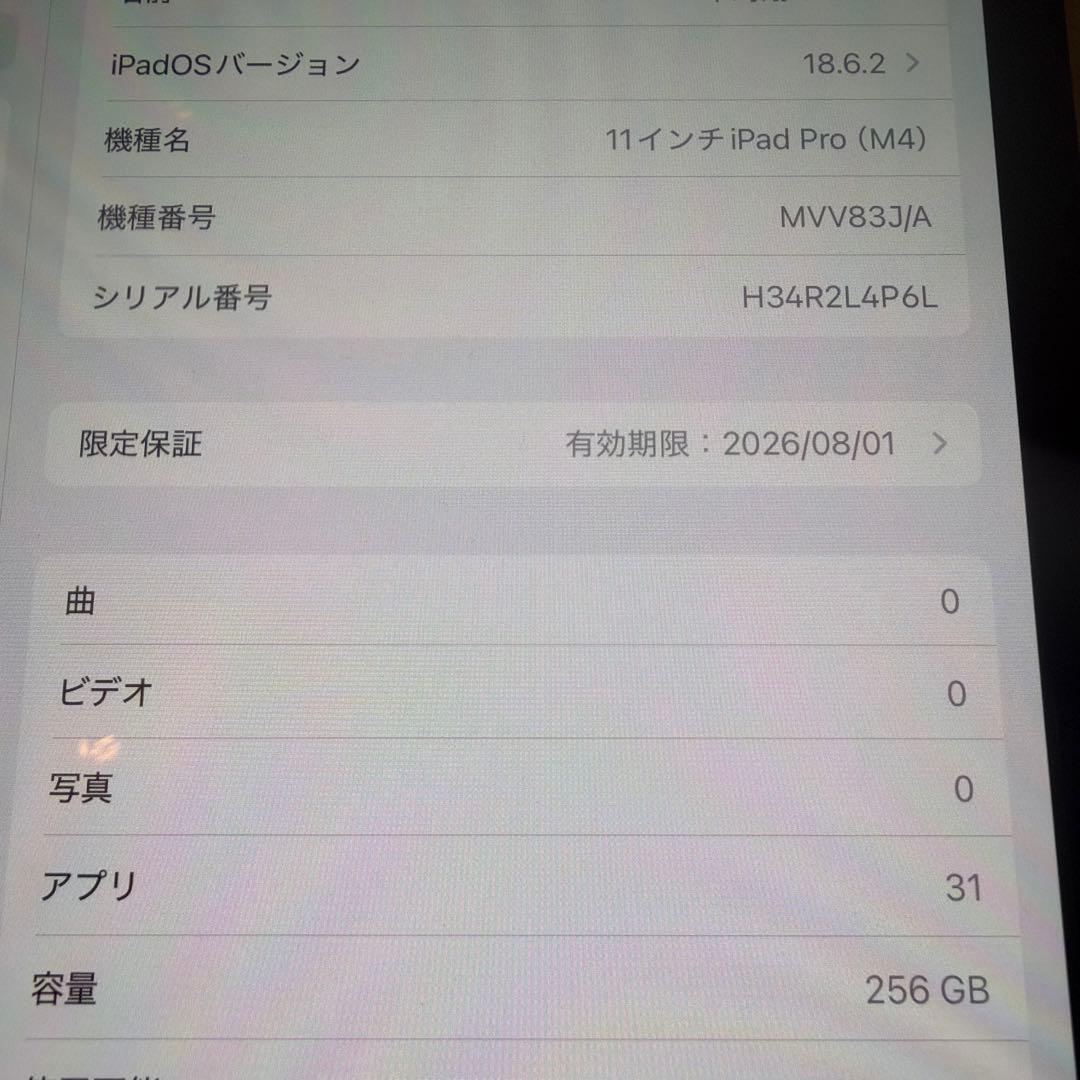 iPad Pro 11インチ (M4) Wi-Fi 256GB キーボードセット