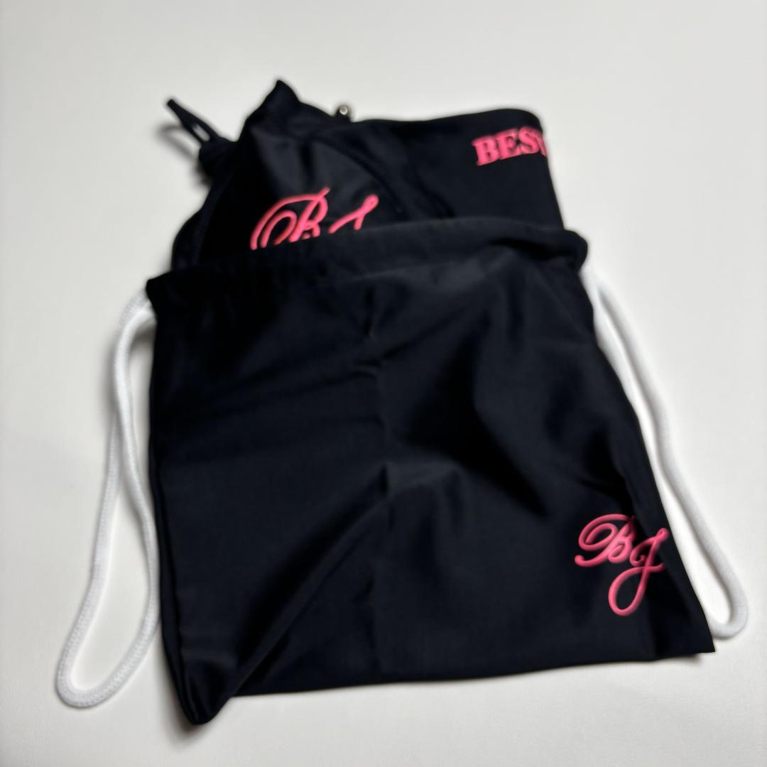 ベストボディジャパン公式決勝用ビキニ ブラック×ピンク Mサイズ