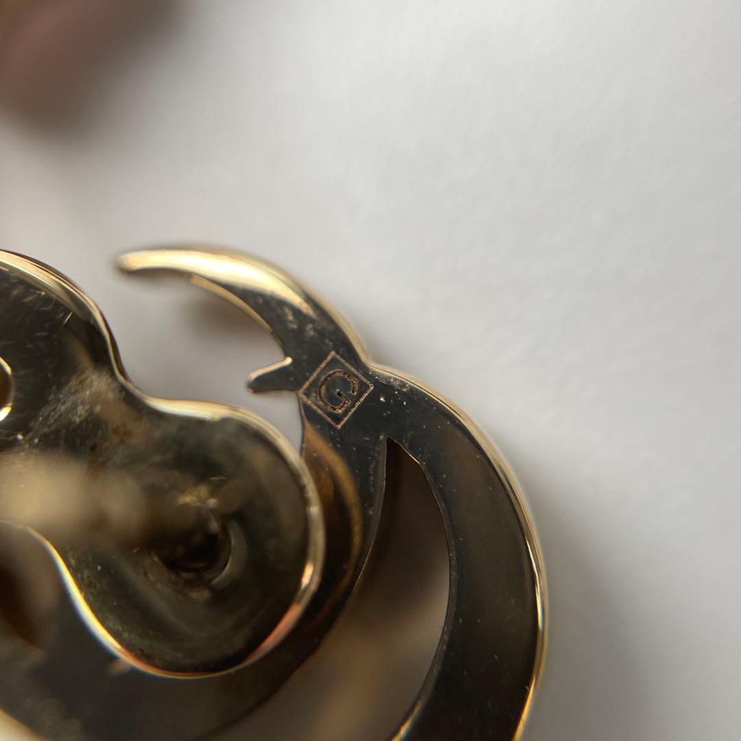 グッチ GUCCI GG ピアス シングル クリスタル.