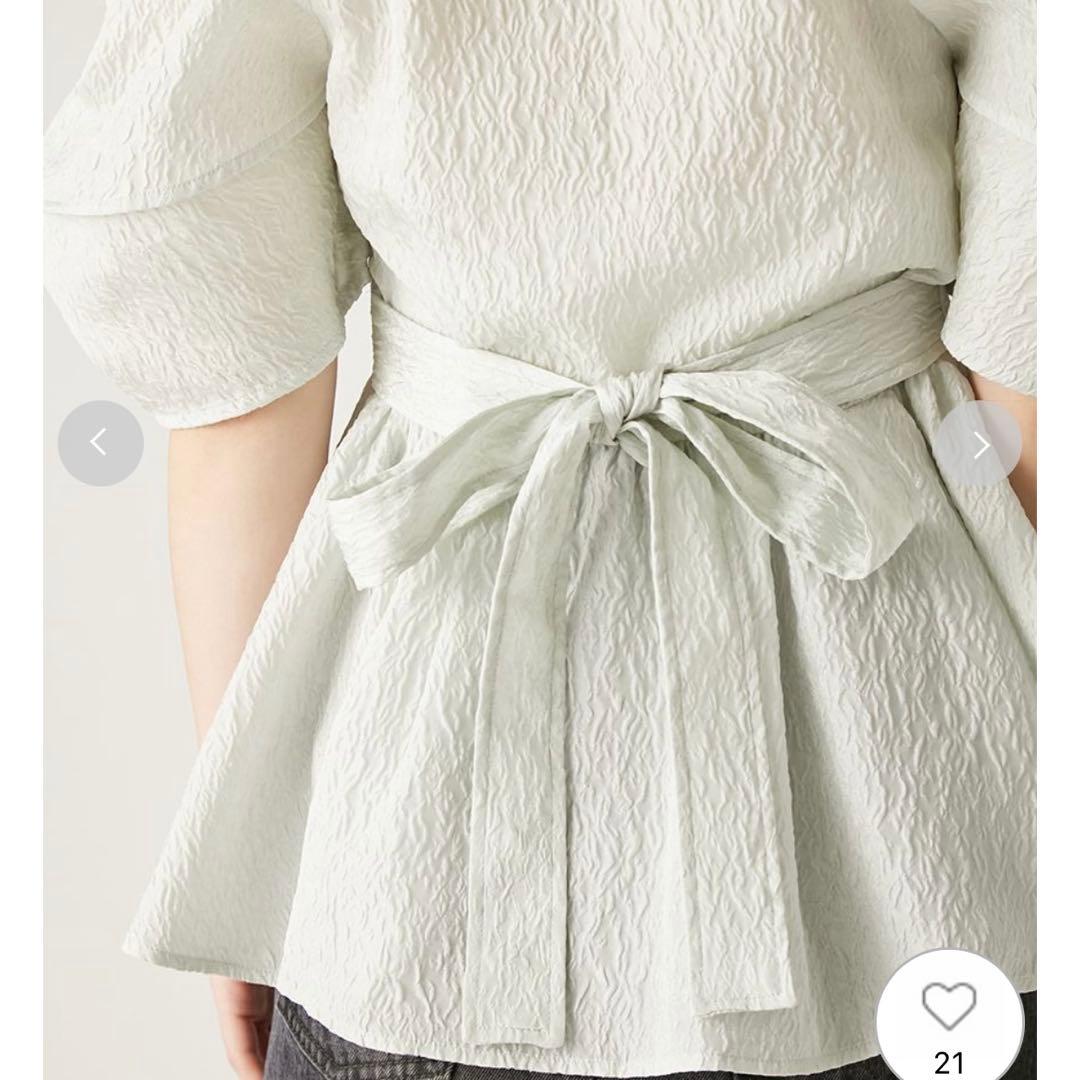 2way ペプラムパフチュニック