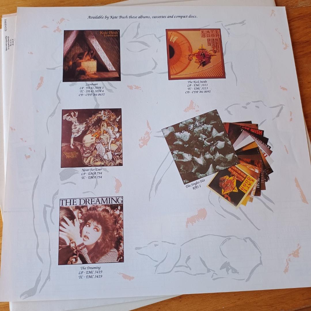 hounds of love(UK盤マト１チラシ入り）/kate bush