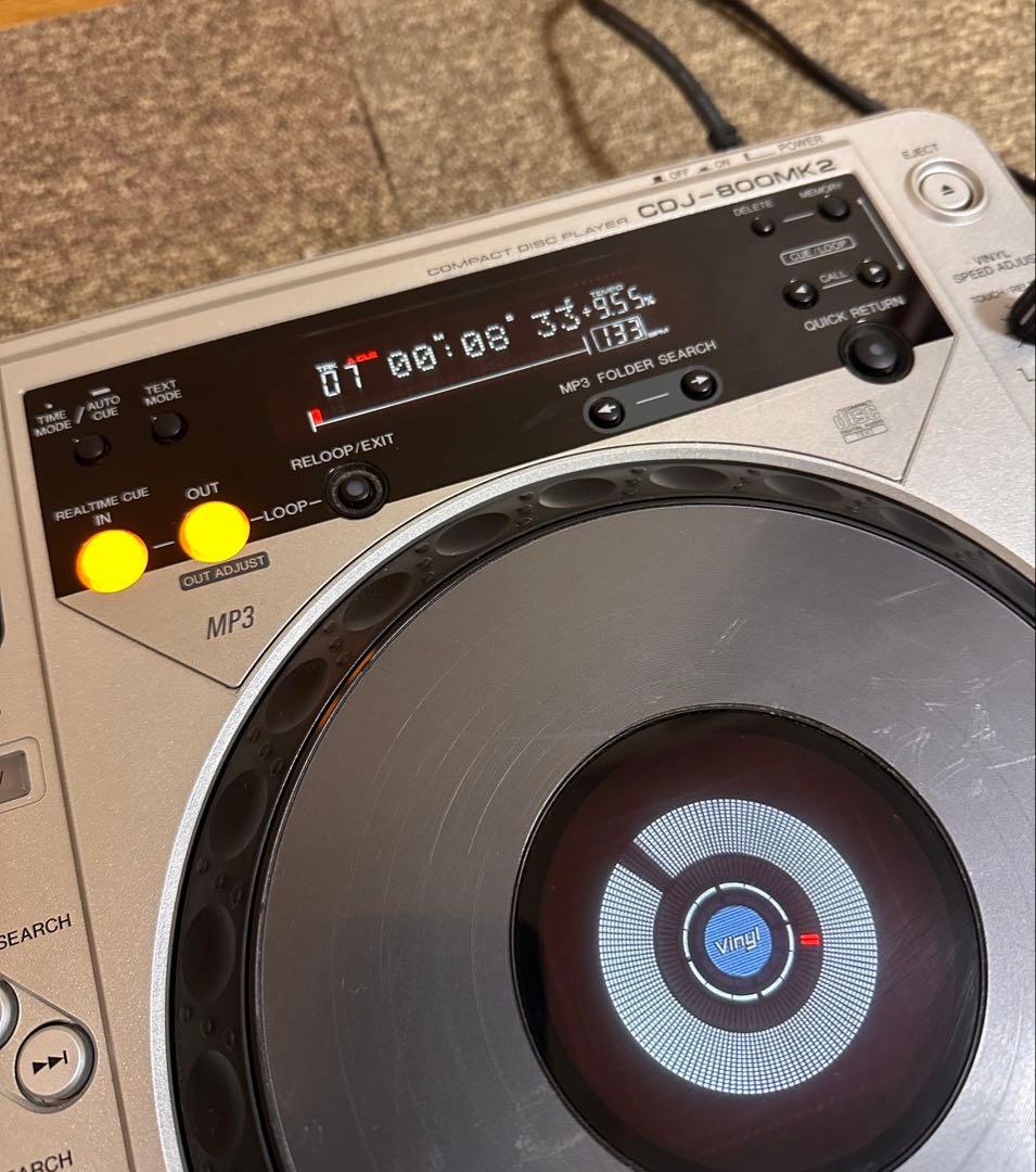 NO (1) Pioneer CDJ-800MK2 シルバー 動作確認済み