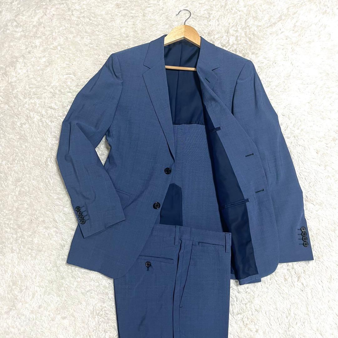 ✨極美品✨ユナイテッドアローズ レア色 セットアップスーツ 青 46サイズ M