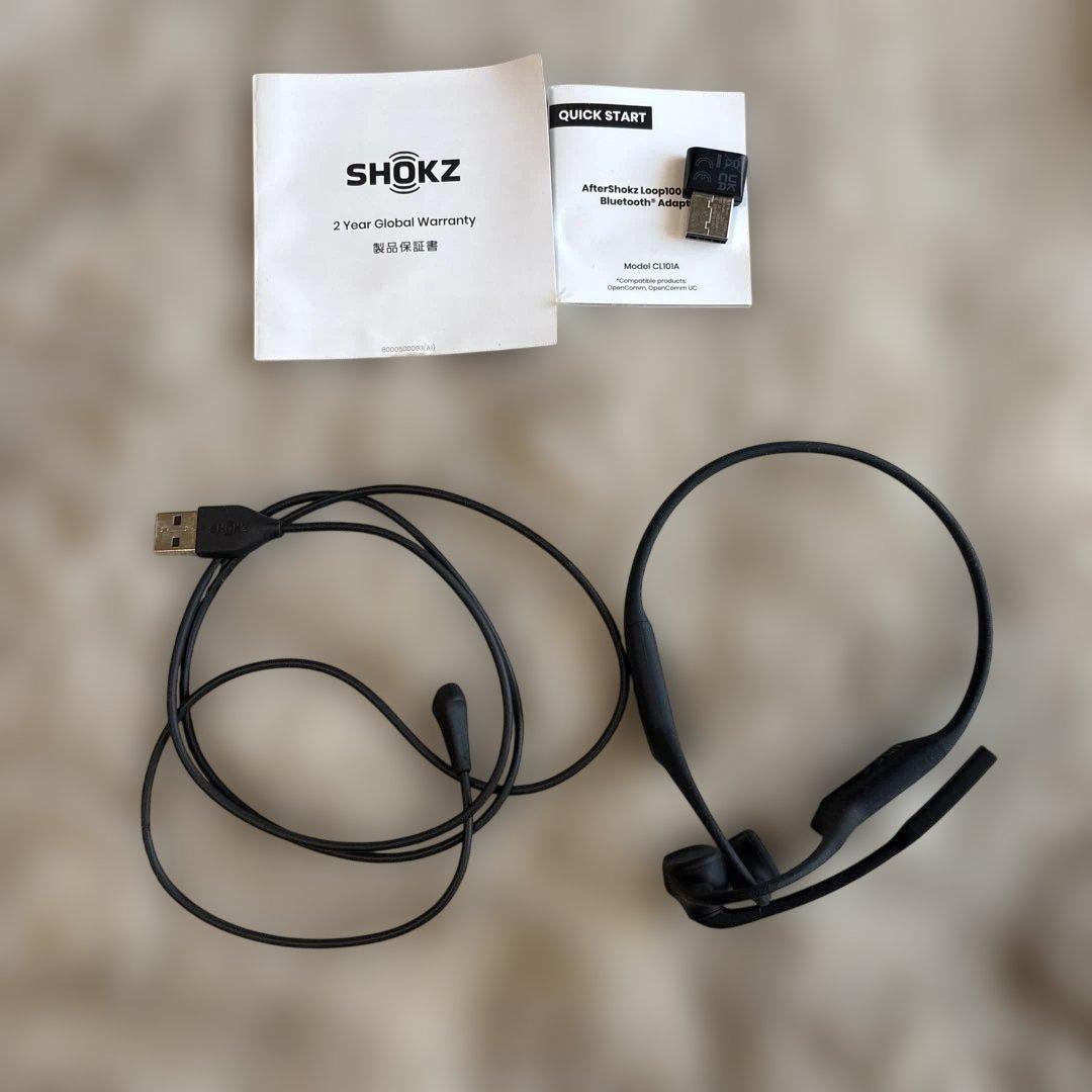 SHOKZ OPENCOMM 骨伝導ヘッドセット