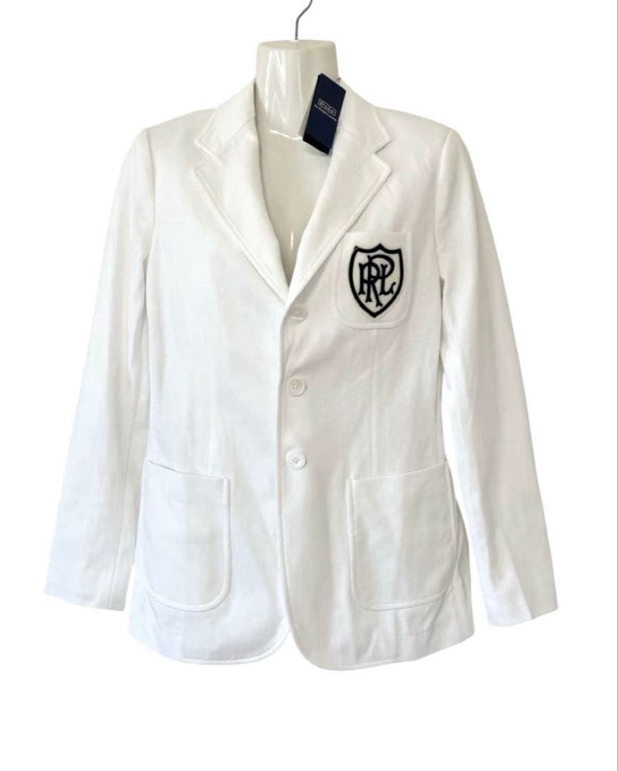 2025新作⭐︎新品タグ付⭐︎ラルフローレン⭐︎ロゴクレストコットンジャージーブレザー