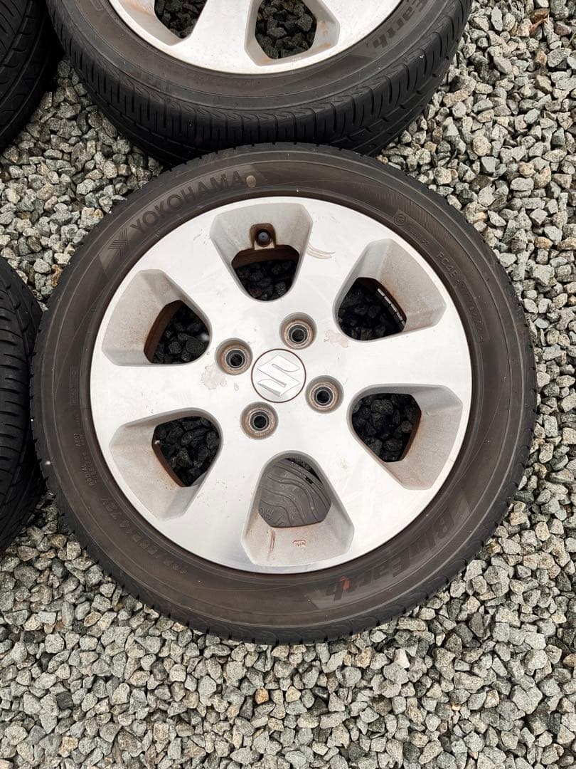 165/55R14 14インチ スズキ純正ホイールセット ヨコハマタイヤ