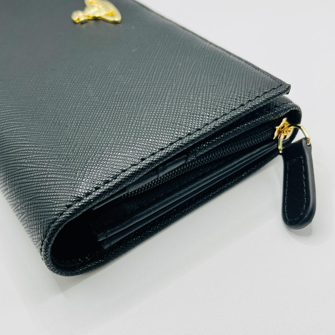 定番 未使用 Vivienne Westwood 長財布 折財布 黒 シンプル