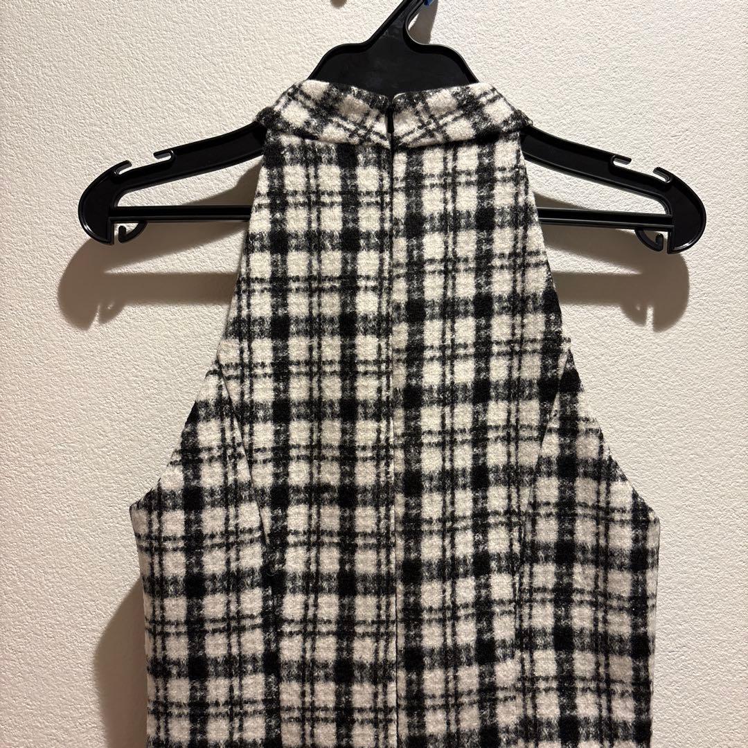 Sugar Angel Rチェック柄ハイネックミニドレスS