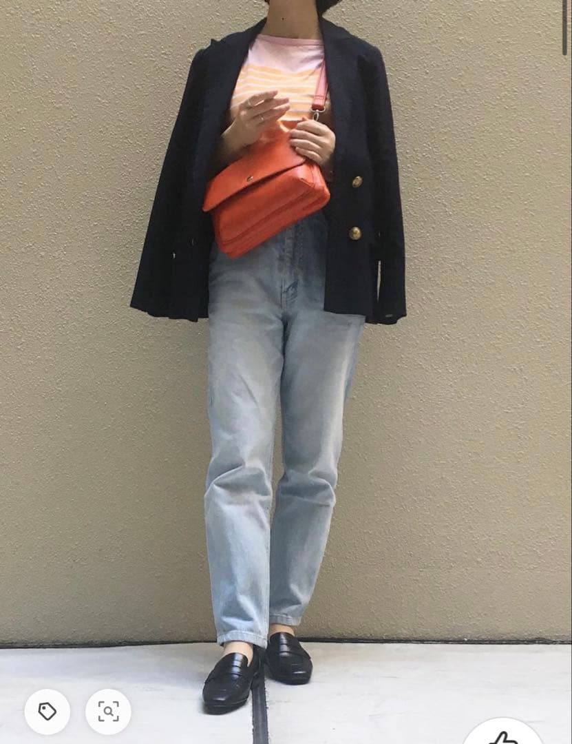 SLOBE IENA T/Rダブルジャケット 紺ブレザー