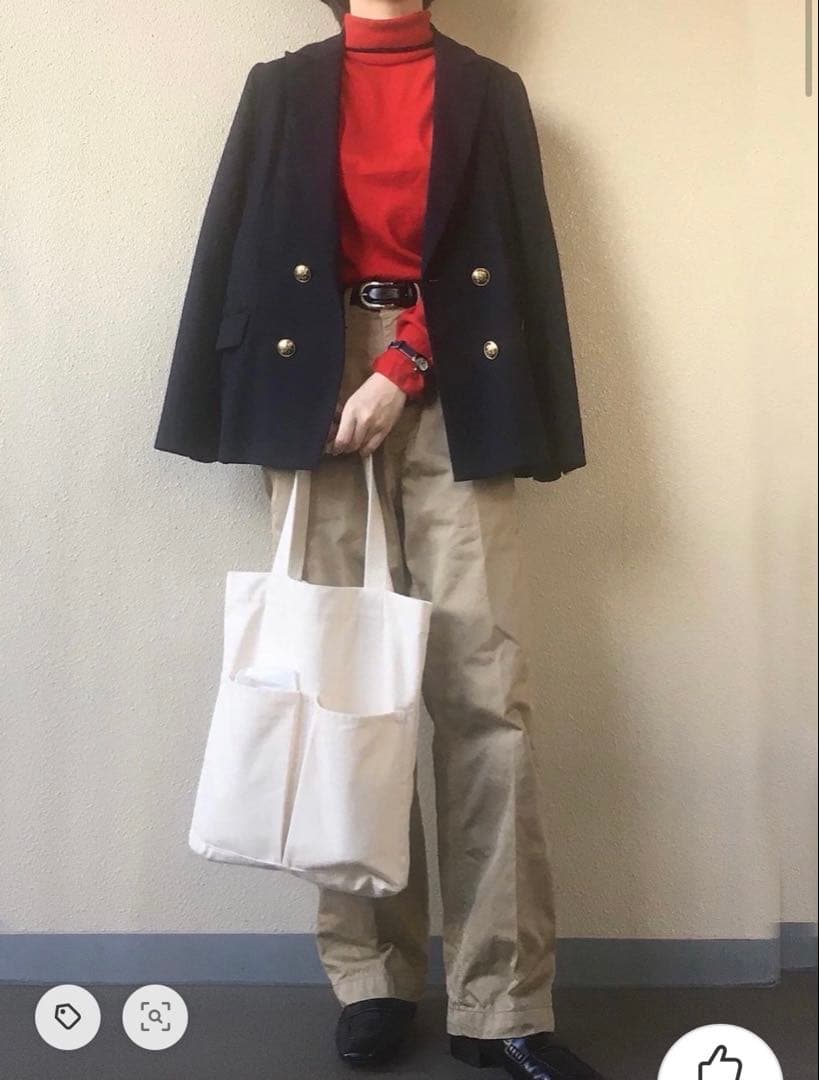 SLOBE IENA T/Rダブルジャケット 紺ブレザー