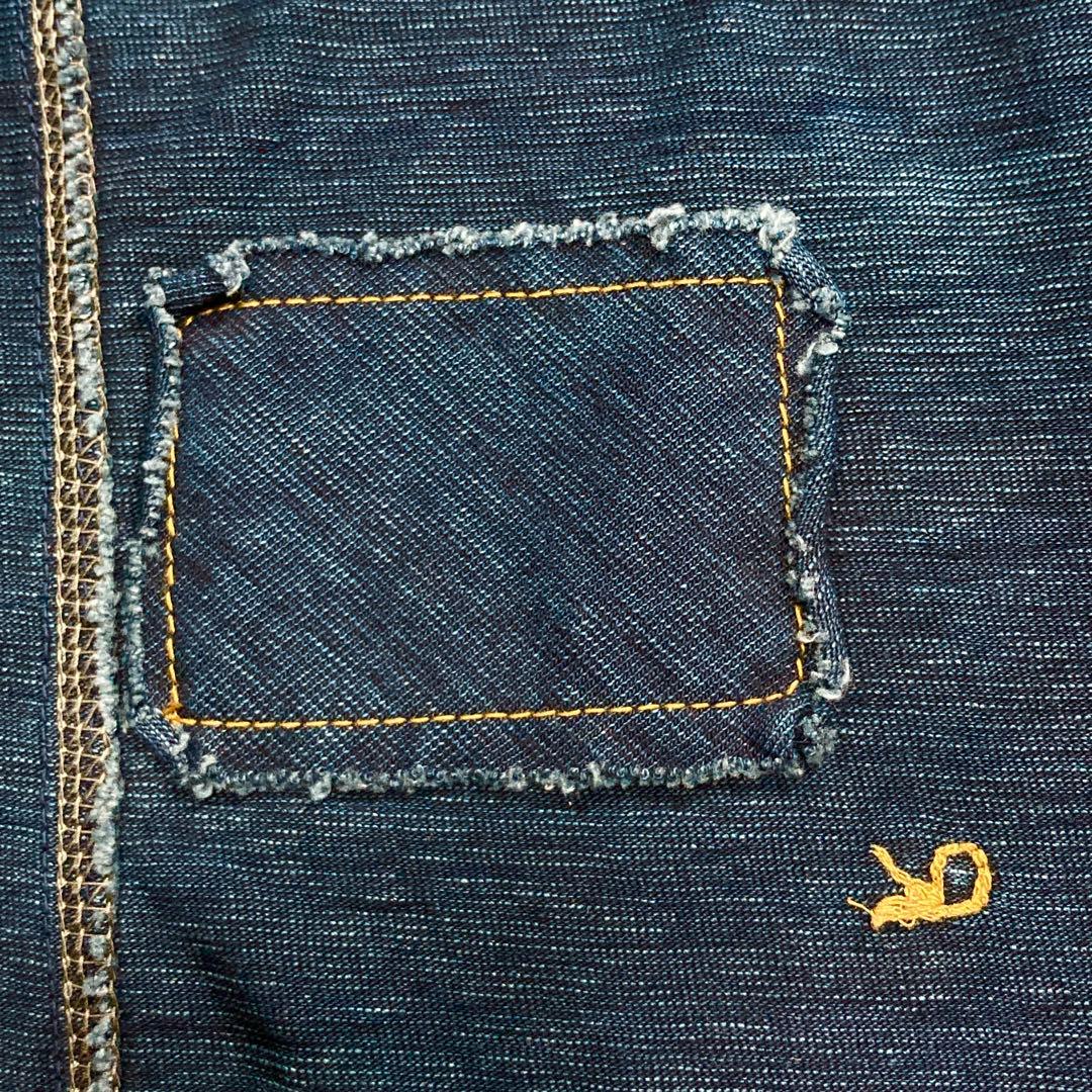 【美品】45Rでこぼこ天竺の908クロスビーオール(インディゴ) サイズ3