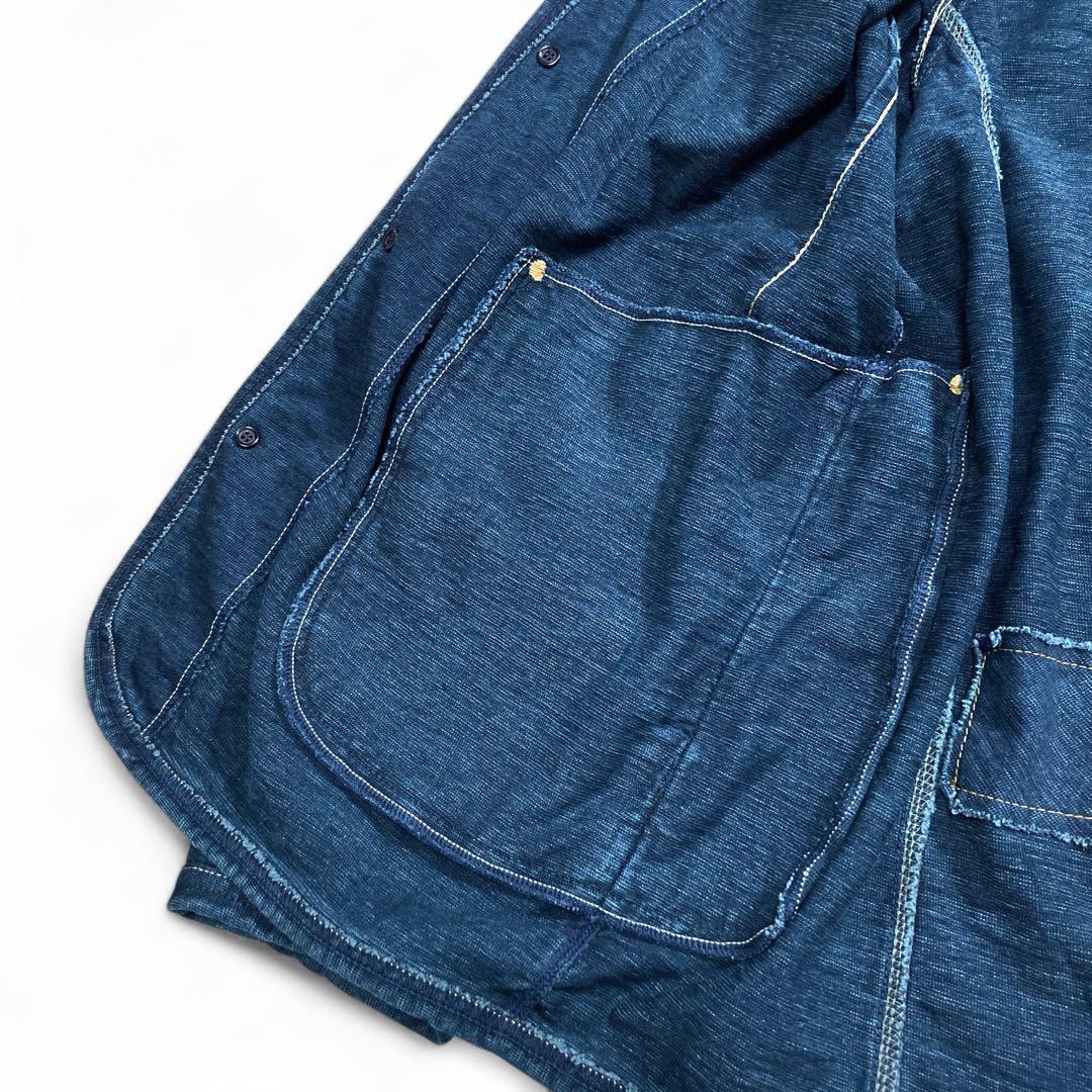 【美品】45Rでこぼこ天竺の908クロスビーオール(インディゴ) サイズ3