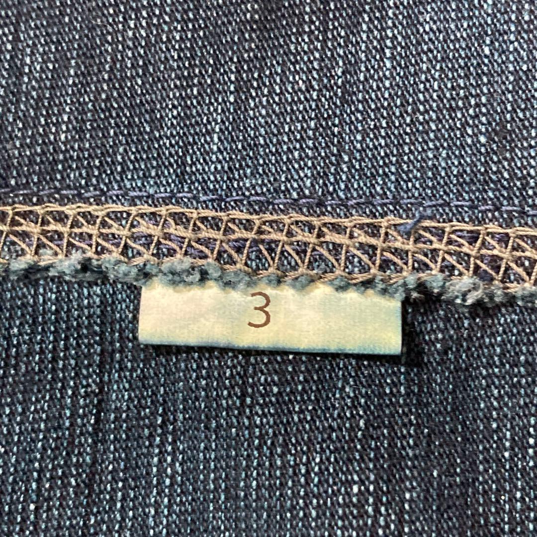 【美品】45Rでこぼこ天竺の908クロスビーオール(インディゴ) サイズ3