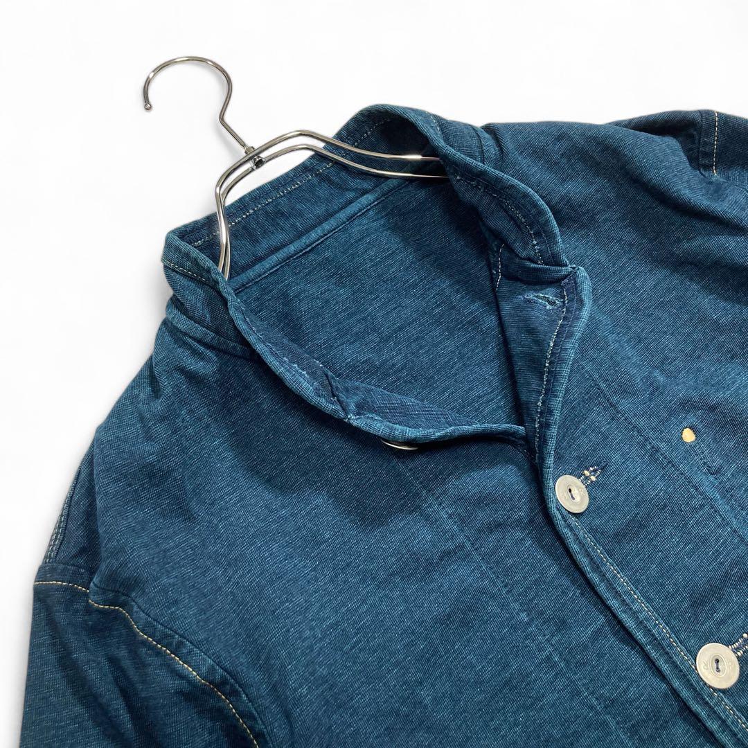 【美品】45Rでこぼこ天竺の908クロスビーオール(インディゴ) サイズ3