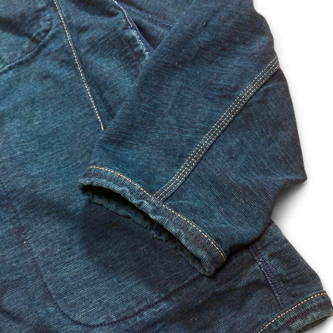 【美品】45Rでこぼこ天竺の908クロスビーオール(インディゴ) サイズ3