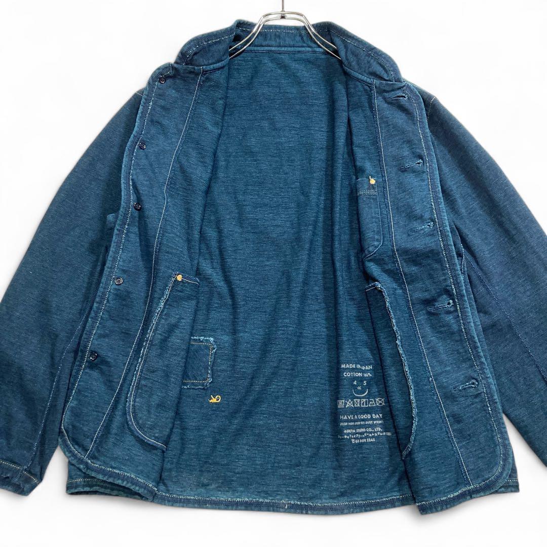 【美品】45Rでこぼこ天竺の908クロスビーオール(インディゴ) サイズ3