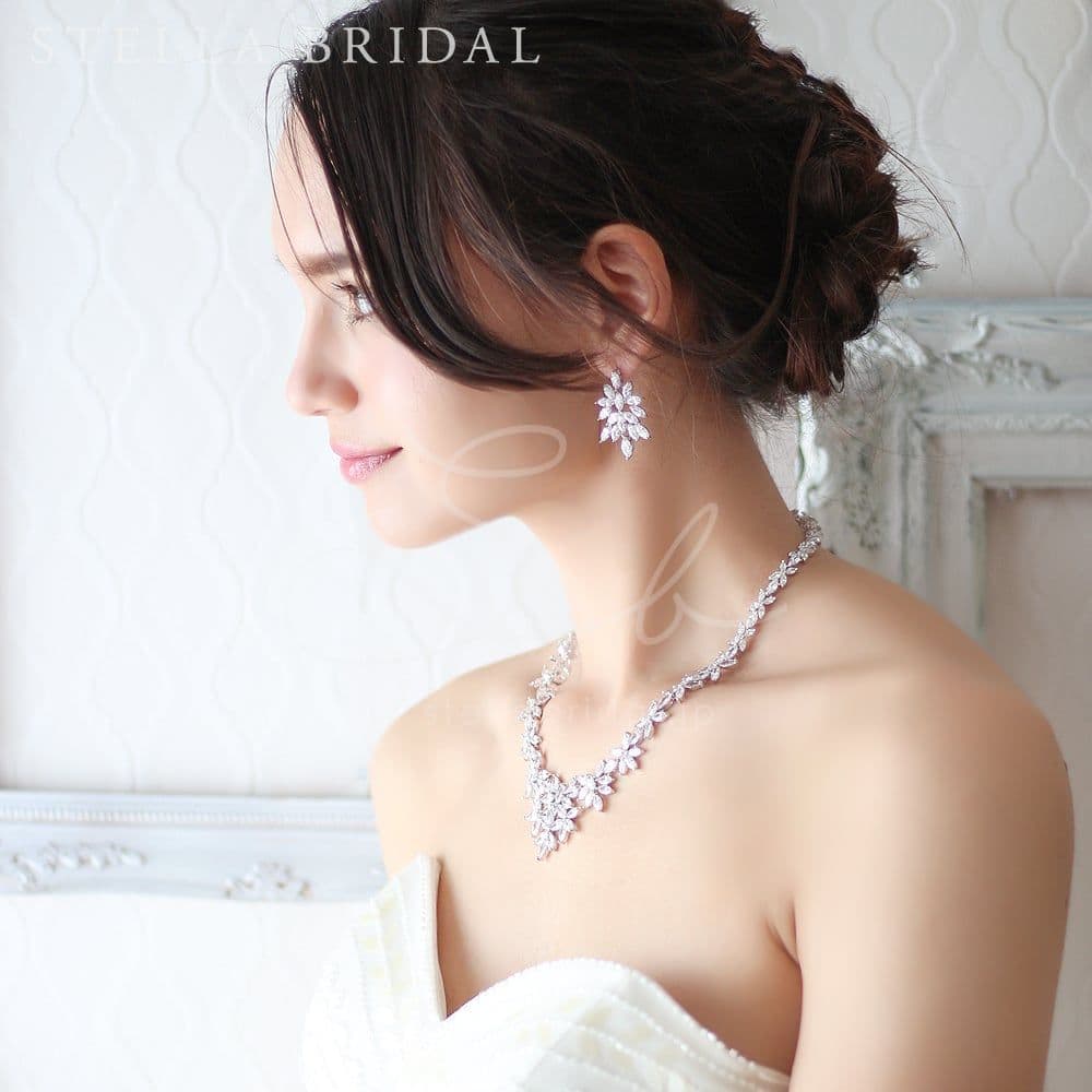 【STELLA BRIDAL】ネックレス・イヤリングセット