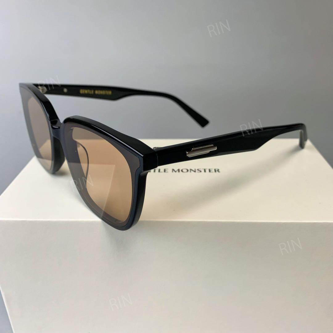 GENTLE MONSTER ブラックスクエアサングラス LILIT 茶色