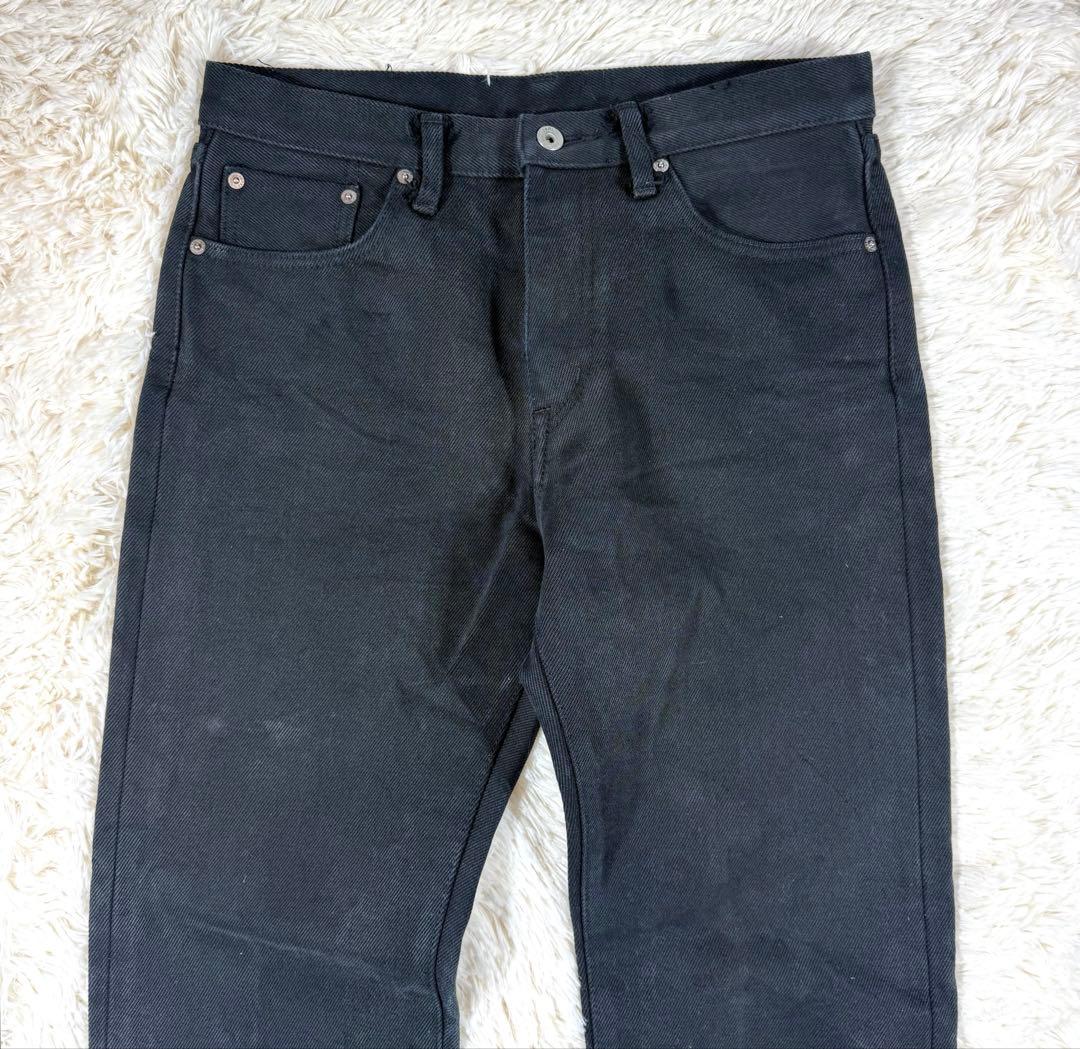 IRON HEART 21oz ブラックデニム 32