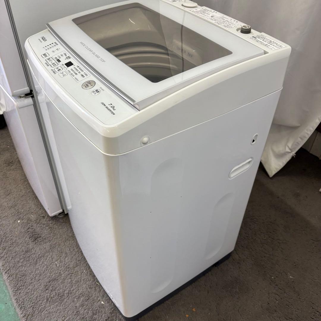 114　洗濯機　冷蔵庫　7キロ　アクア　一人暮らしセット　綺麗　設置無料　安い‼️