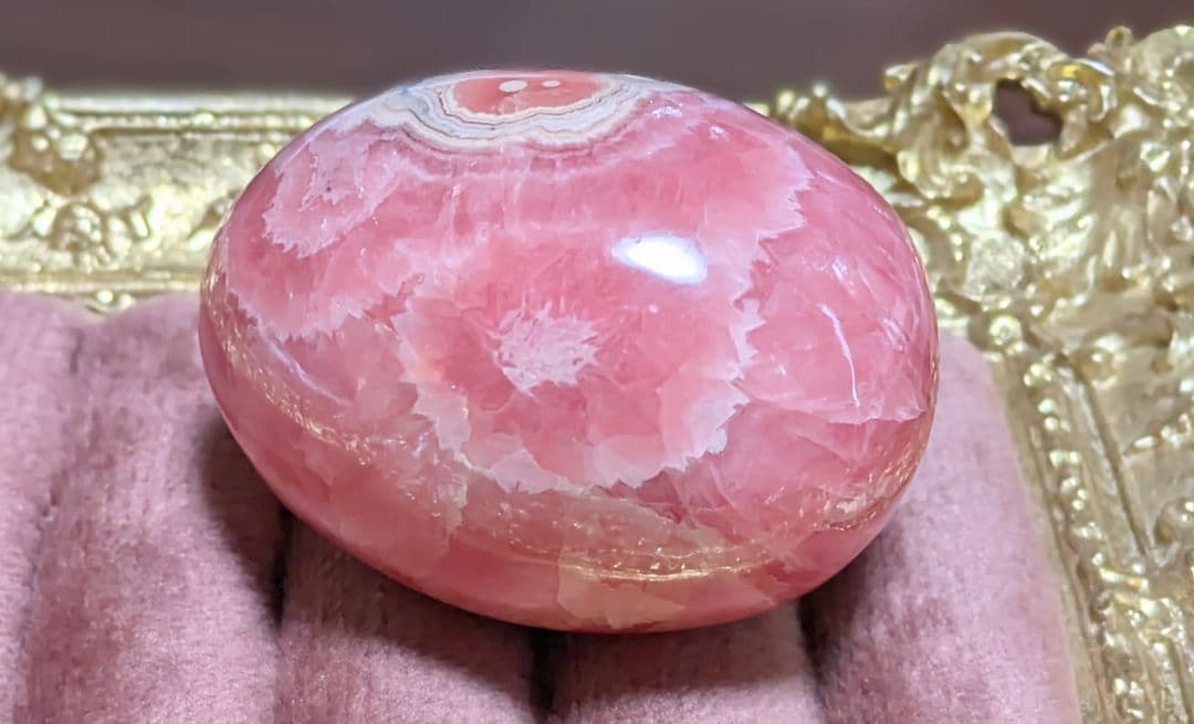 よ*み様 【インカローズ】 ロードクロサイト エッグ アルゼンチン産 卵型 天然