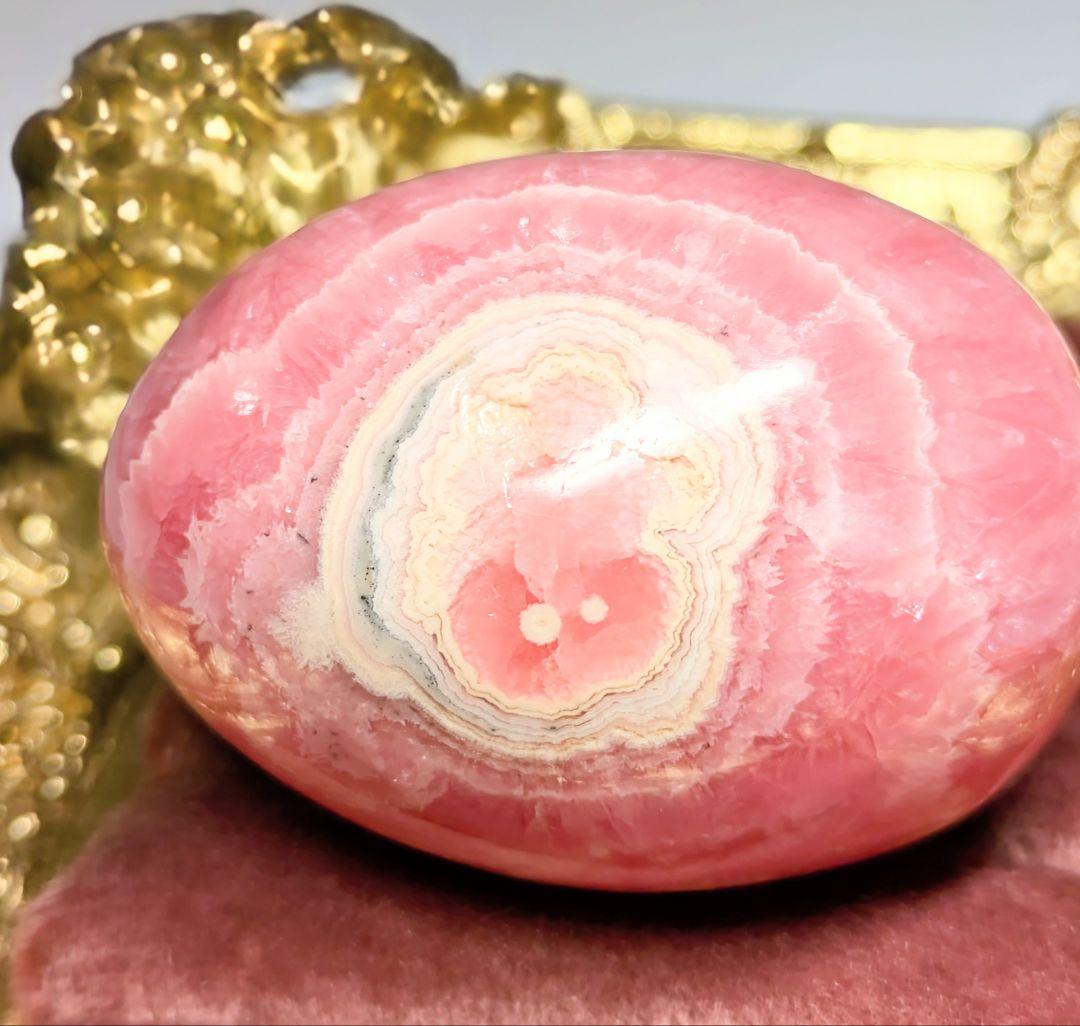 よ*み様 【インカローズ】 ロードクロサイト エッグ アルゼンチン産 卵型 天然