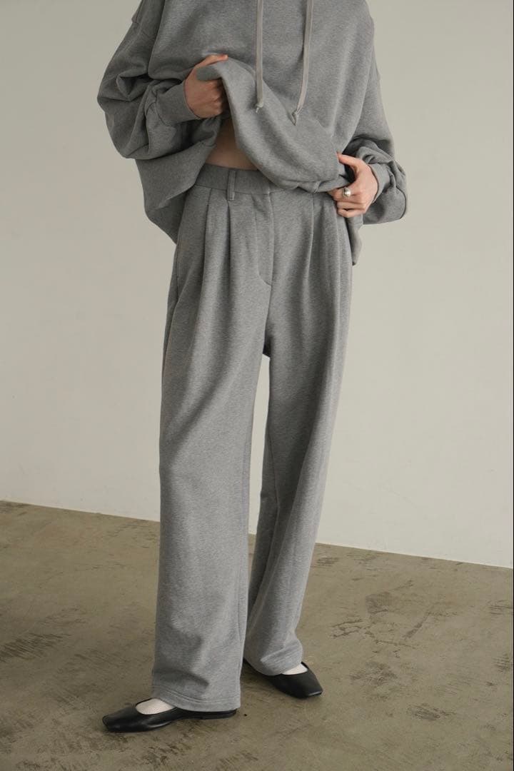パンツ CLANE TWO TUCK SWEAT PANTS