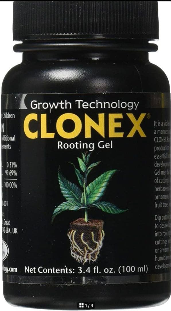 Set ５本　CLONEX Rooting Gel 100ml 植物成長調整剤
