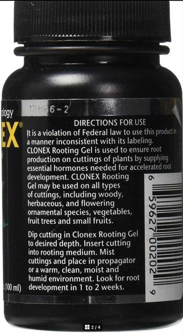 Set ５本　CLONEX Rooting Gel 100ml 植物成長調整剤