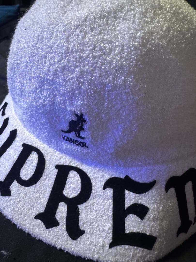 名作　SUPREME KANGOLコラボ　バケットハット ホワイト